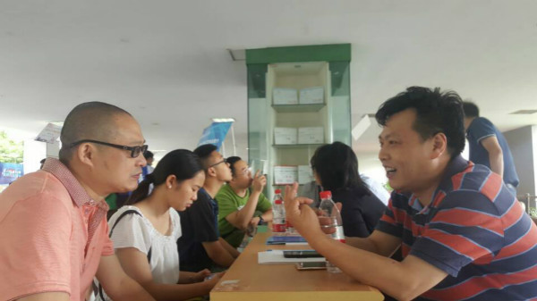 招生交流会现场