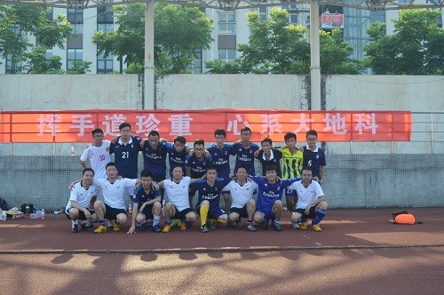 足球赛合影